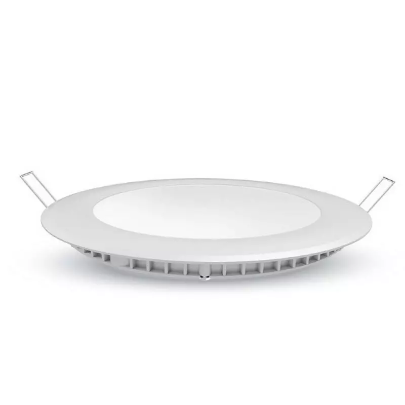 Plafonnier LED Rond Extra Plat 6W 360lm (48W) ⌀120mm - Blanc Chaud 2800K Plafonnier LED Rond Extra Plat 6W 360lm (48W) ⌀120mm - Blanc Chaud 2800K