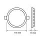 Plafonnier LED Rond Extra Plat 6W 360lm (48W) ⌀120mm - Blanc Chaud 2800K Plafonnier LED Rond Extra Plat 6W 360lm (48W) ⌀120mm - Blanc Chaud 2800K