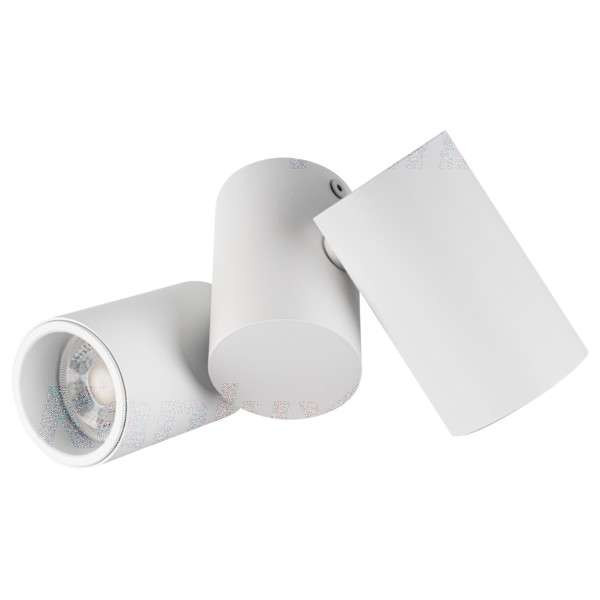 Plafonnier saillie pour 2 ampoules GU10 Blanc