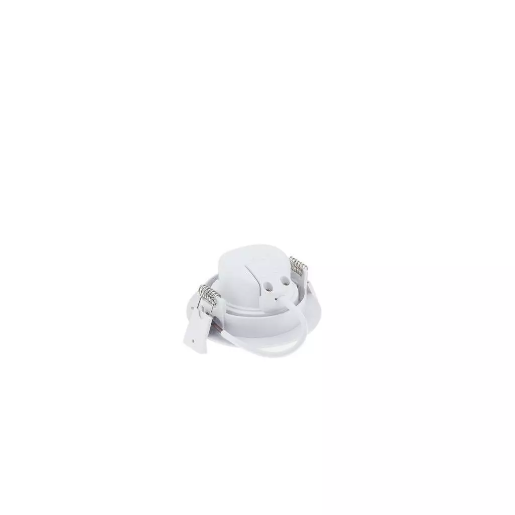 Plafonnier rond encastrable blanc LED 7W COB éclairage 45W - Blanc