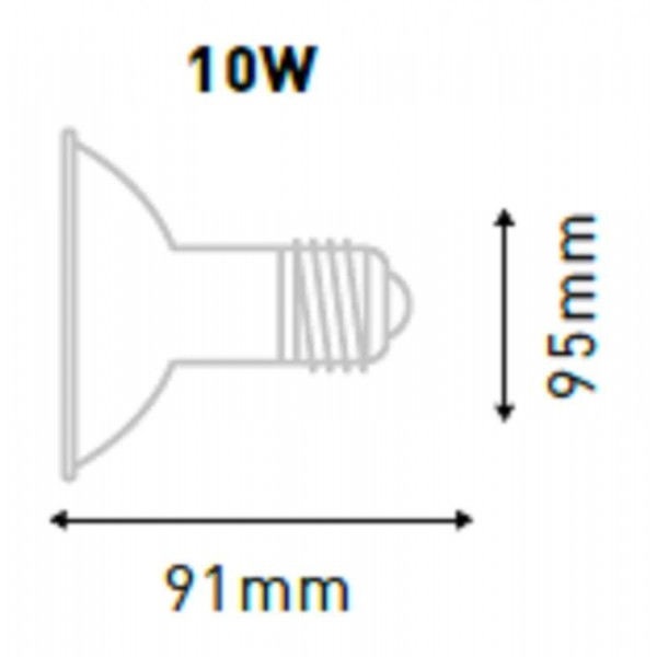 Ampoule LED PAR30 E27 10W équivalent 60W IP65