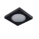 Support Spot LED Encastrable Max 10W GU5.3/GU10 AC/DC12V AC220-240V Étanche IP44 Carré Noir  - perçage 60mm