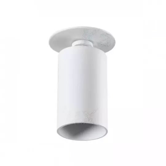 Support de spot orientable encastrable perçage 70mm Blanc 