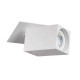 Support de spot orientable encastrable perçage 70mm Blanc 