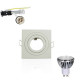 Kit Spot LED GU10 5W COB équivalent 50W carré Dimmable orientable