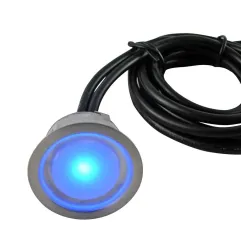 Spot LED encastrable rond étanche 0,4W RGB