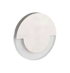 Applique LED escalier Rond ∅70mm 0,8W DC12V Acier inoxydable SOLA - Blanc Chaud 3000K 