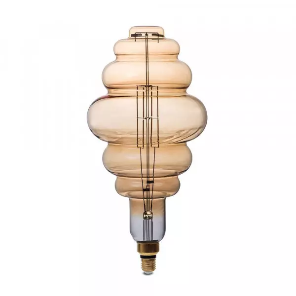 Ampoule LED BD200 8W Dimmable E27 Forme Lanterne - Blanc Très Chaud 1800K