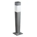Potelet à fixer au sol pour 1 ampoule E27 étanche IP54 Graphite