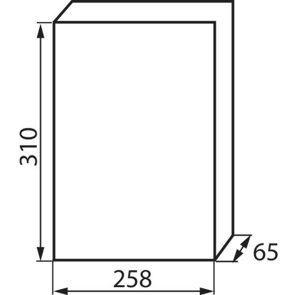 Tableau Électrique encastrable Blanc / gris 2x12P Modules 
