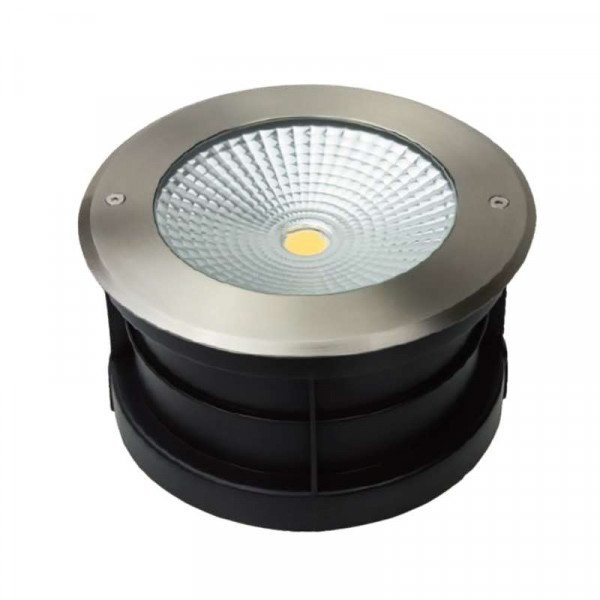 Spot LED Extérieur à Enterrer ou Encastrer 24W (éclairage 200W) IP67 - Blanc Chaud 3000K
