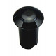 Petit Spot 0,75W LED Noir Encastrable 3 Directions - Blanc Chaud 2700K