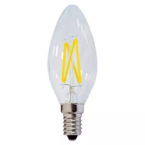 Ampoule LED E14 C35 4W équivalent à 32W - Blanc Chaud 2700K