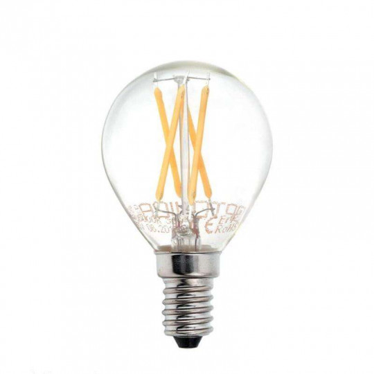 Ampoule LED E14 G45 4W équivalent à 32W - Blanc Chaud 2700K 