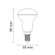 Ampoule LED E14 R50 6W équivalent à 48W - Blanc du Jour 6000K