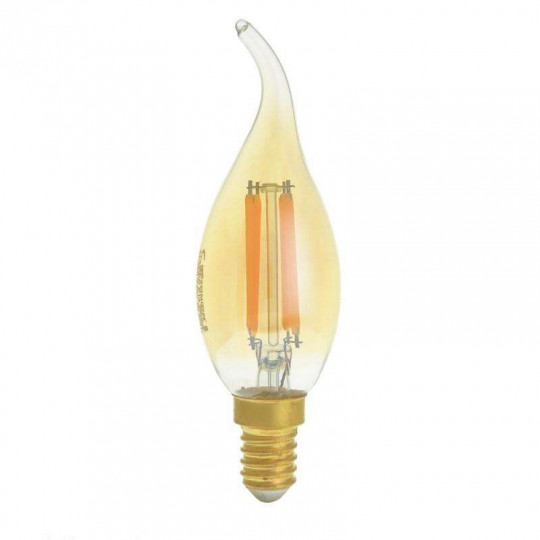 Ampoule LED E14 4W Verre doré équivalent à 27W - Blanc Chaud 2500K 