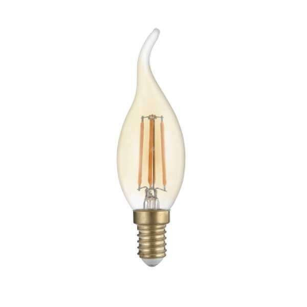 Ampoule LED E14 4W Verre doré équivalent à 27W - Blanc Chaud 2500K
