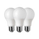 Lot de 3 Ampoules LED E27 A60 10W équivalent à 65W - Blanc Naturel 4500K 