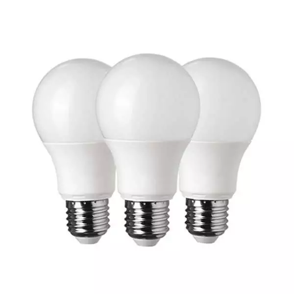 Lot de 3 Ampoules LED E27 A60 12W équivalent à 75W - Blanc Naturel 4500K 