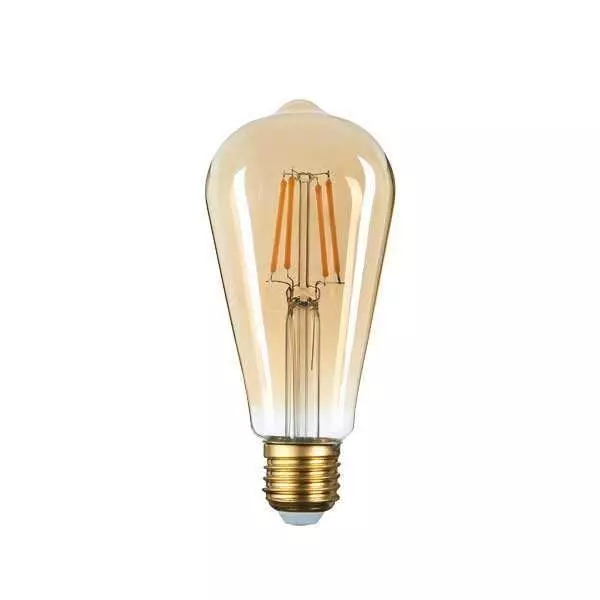 Ampoule LED E27 ST64 6W équivalent à 36W - Blanc Chaud 2500K