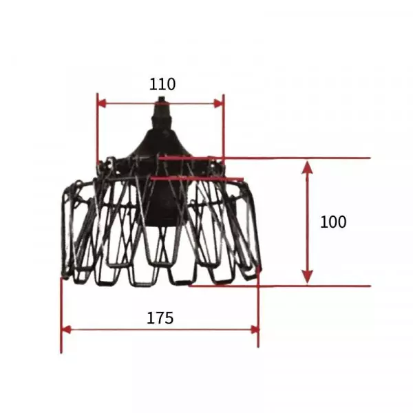 Suspension Luminaire Multiformes Or E27 Diamètre 285mm avec Câble 1,1m réglable - Suspension d'éclairage intérieur