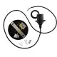 Suspension luminaire Noire Diamètre 210mm douille E27 avec Câble 1,1m Suspensions d'éclairage intérieur idéale lustre